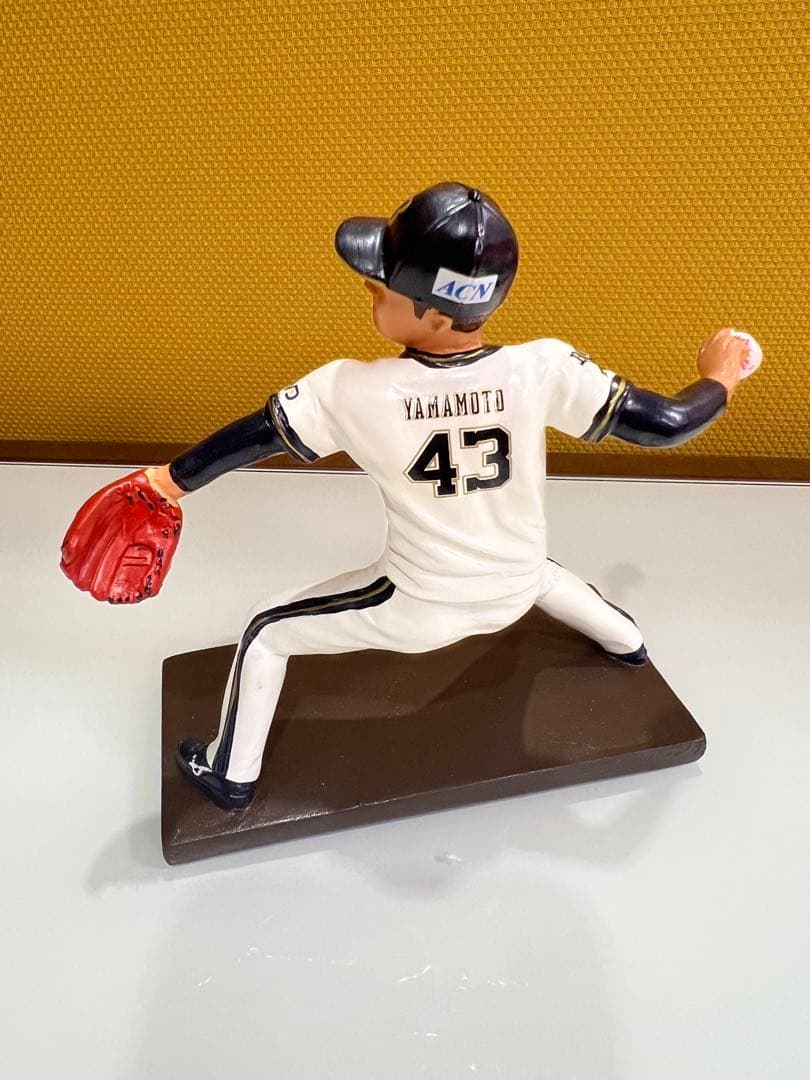 オリックスバファローズ　ボブルヘッドフィギュア 山本由伸選手（背番号43）