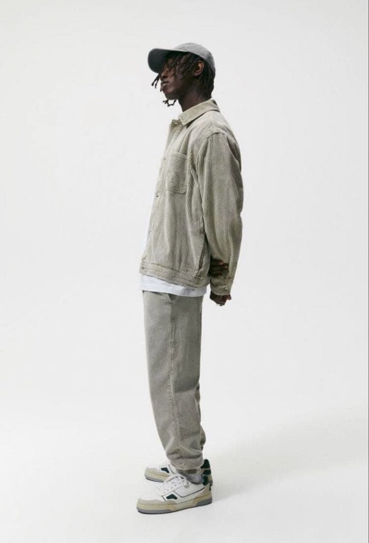 ZARA アシッドウォッシュ コーデュロイ ジャケット パンツ セットアップ
