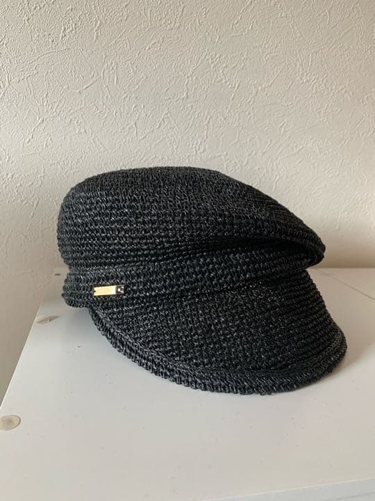 美品★ca4la ストローキャスケット黒