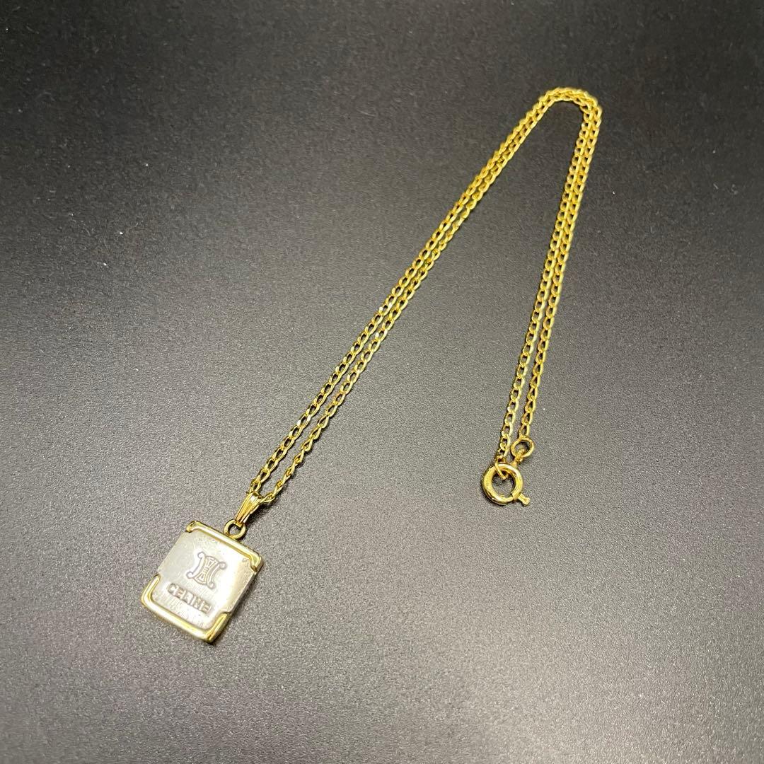 CELINE セリーヌ トリオンフ ゴールドネックレス 刻印有