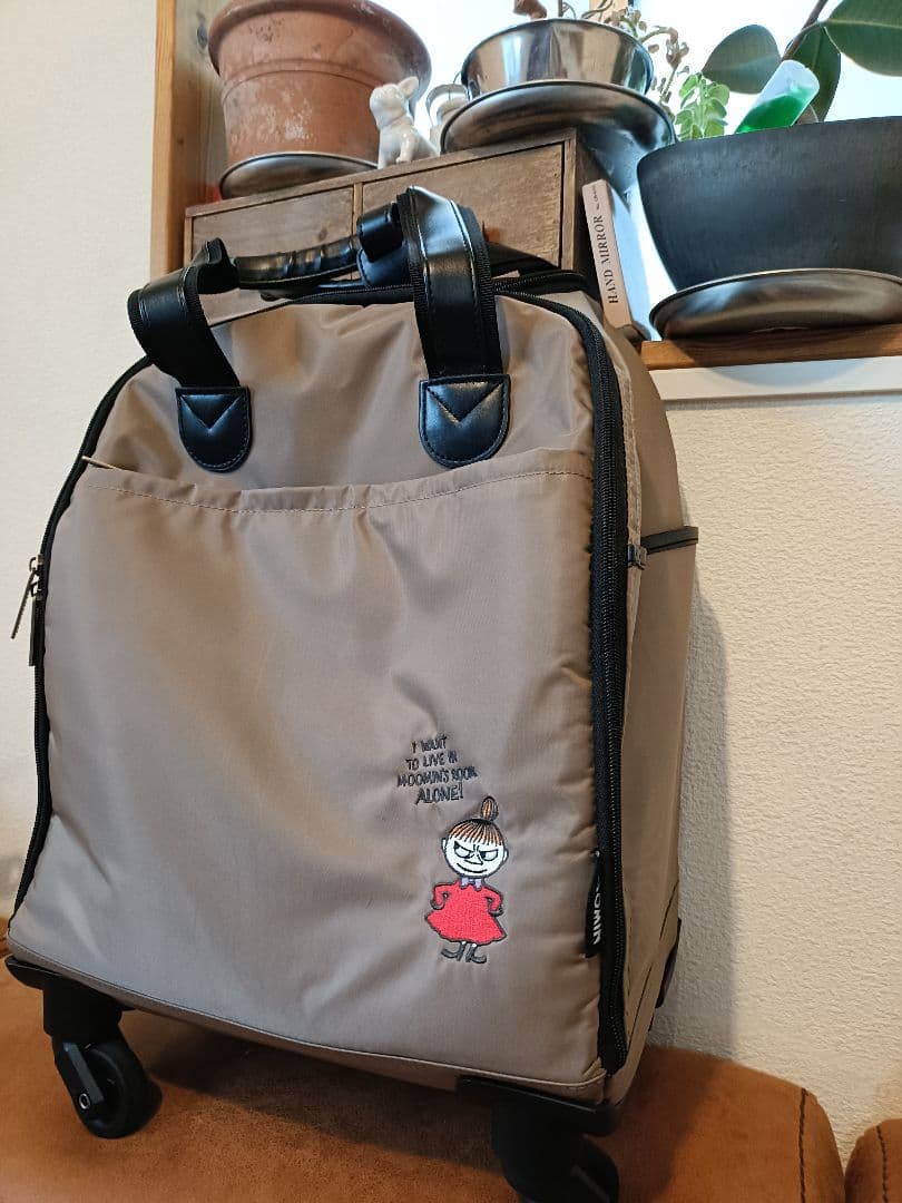 JR東日本購入ムーミン★リトルミィソフトキャリー16000円使用2泊3日のみ美品