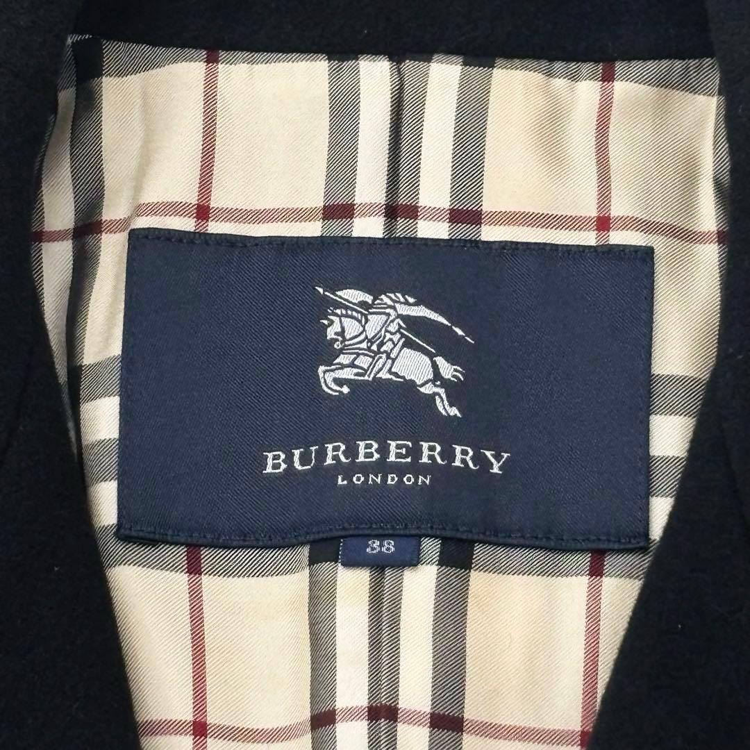 美品　バーバリーロンドン　コート　ジャケット　アンゴラ　ラムウール　ノバチェック