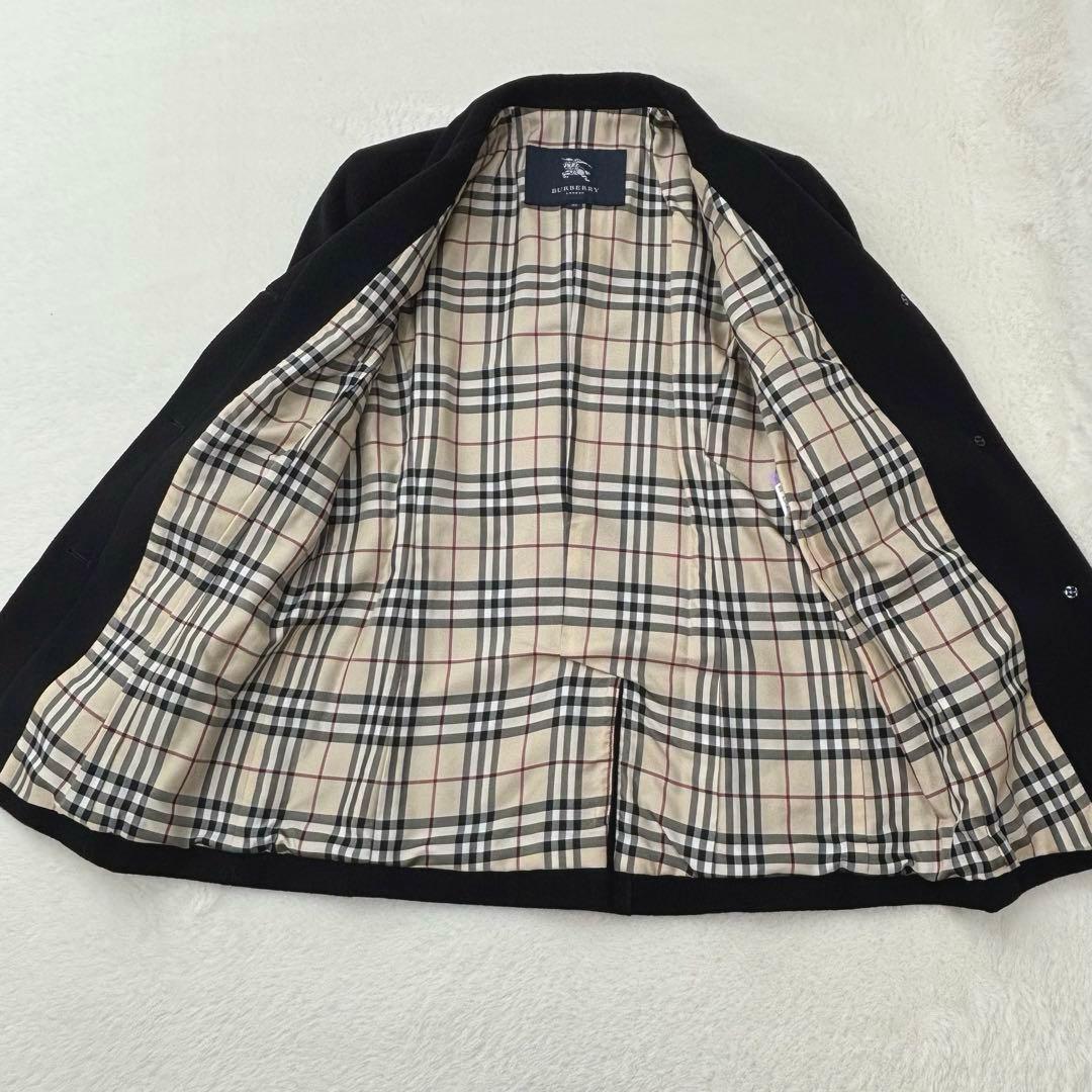 美品　バーバリーロンドン　コート　ジャケット　アンゴラ　ラムウール　ノバチェック
