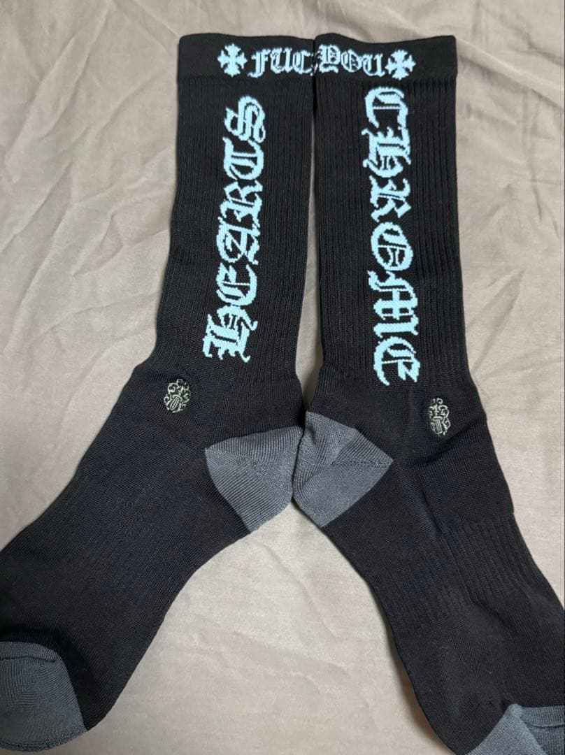 CHROME HEARTS ロゴ入り ブラックソックス