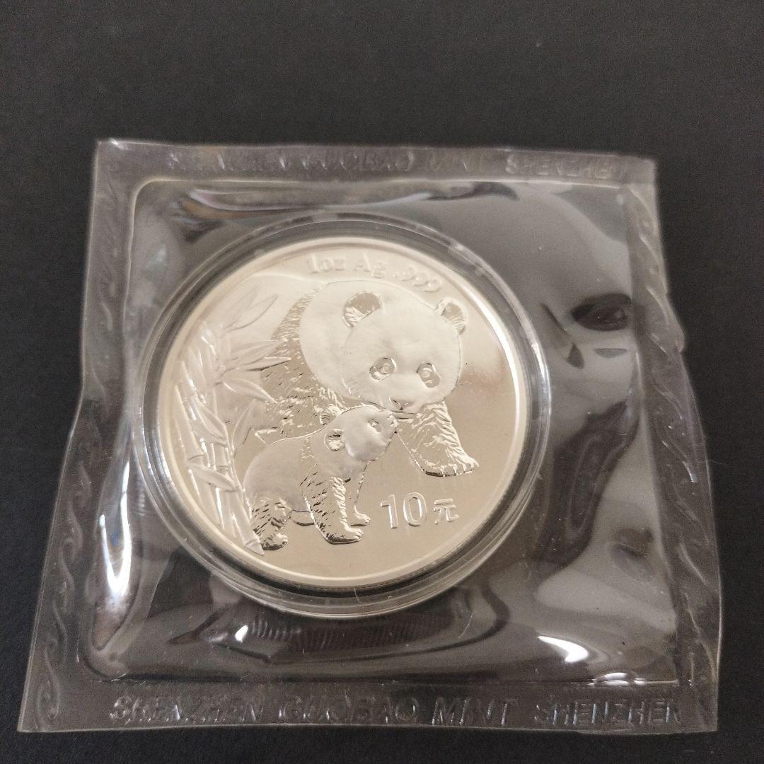 中国 パンダ 1oz 銀貨 2004年