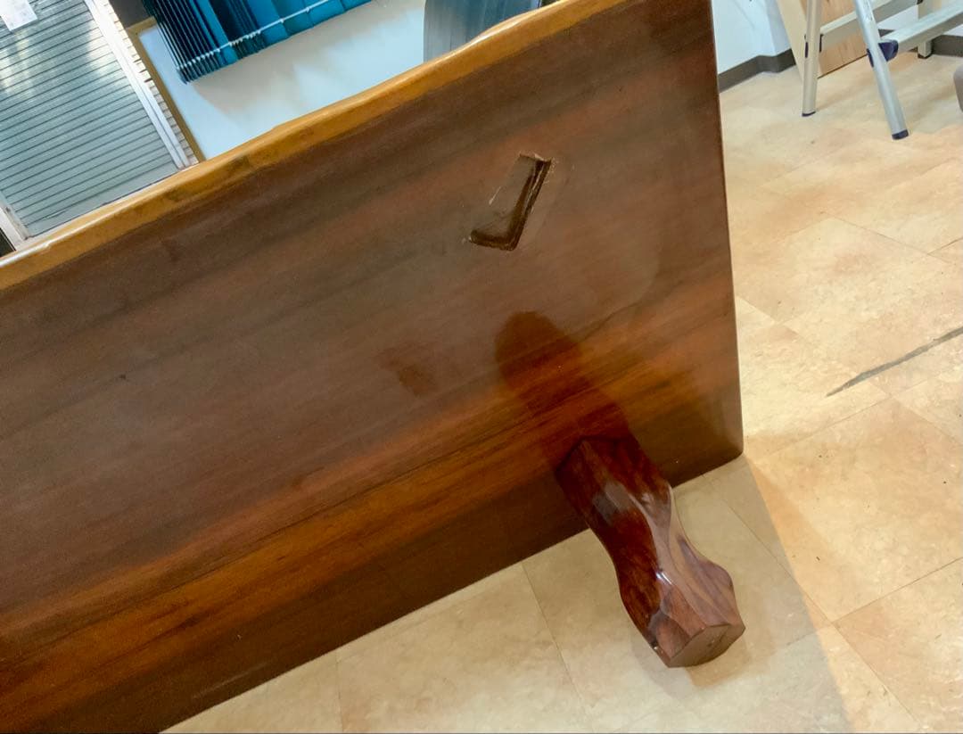 一枚板　座卓 テーブル 飴色　昭和レトロ