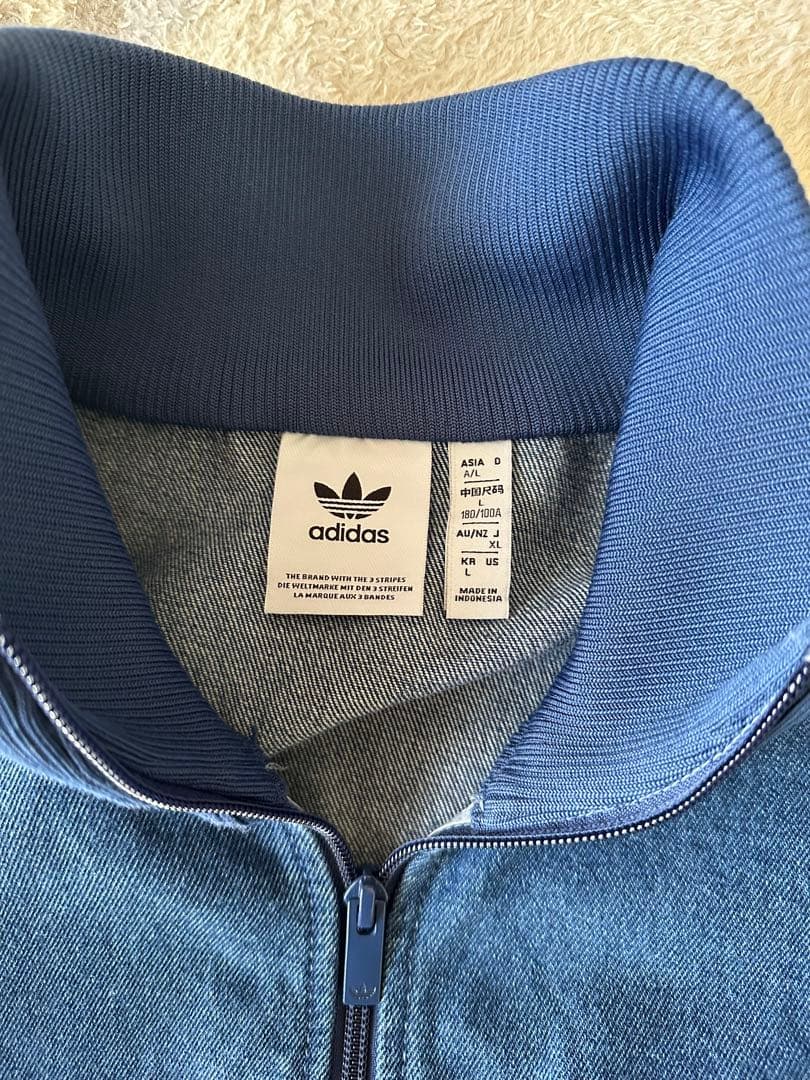 トップス adidas DENIM FIREBIRD TRACKTOP