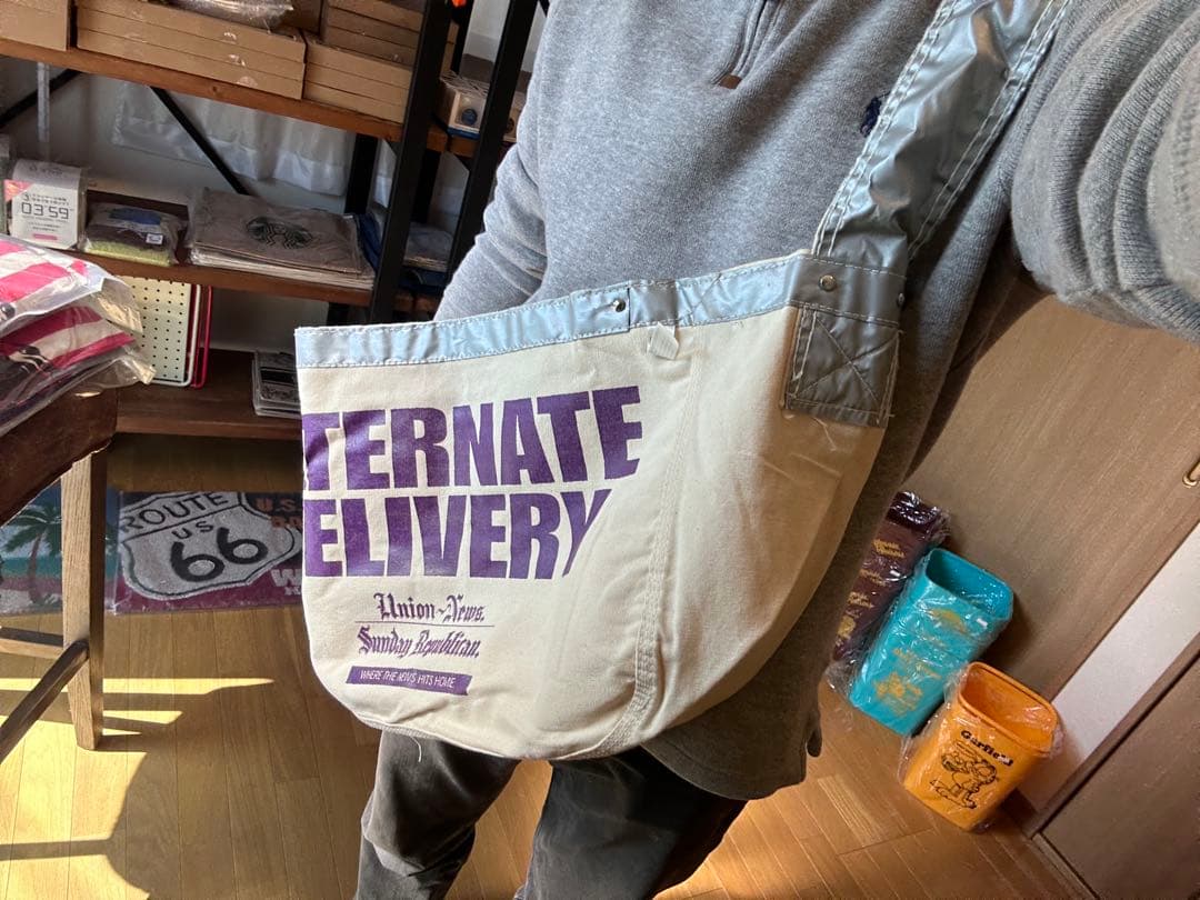 ニュースペーパーバッグ 未使用品 デッドストック Newspaper Bag