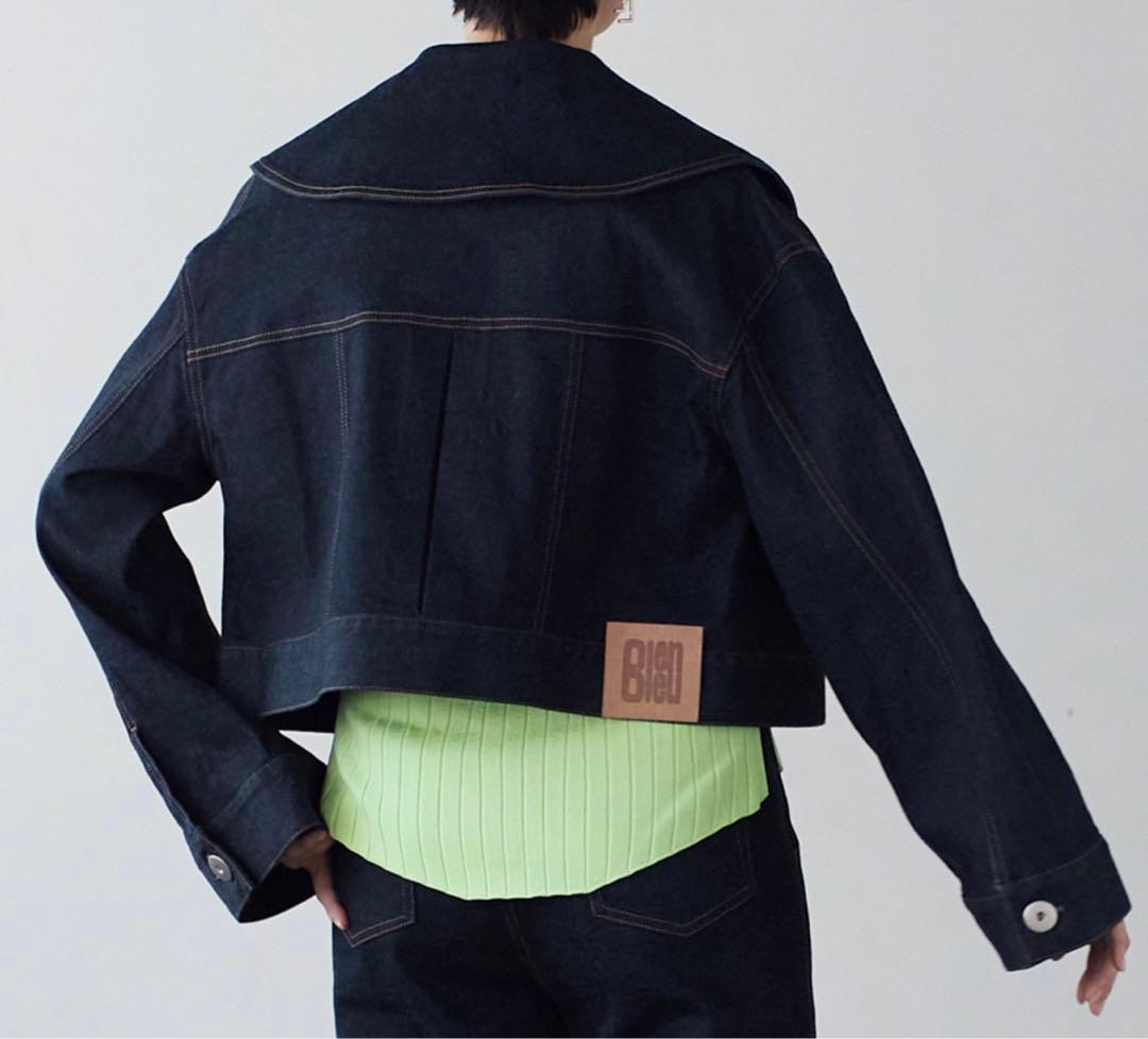 【新品】LANVINenBleu ビッグカラーデニムショートジャケット
