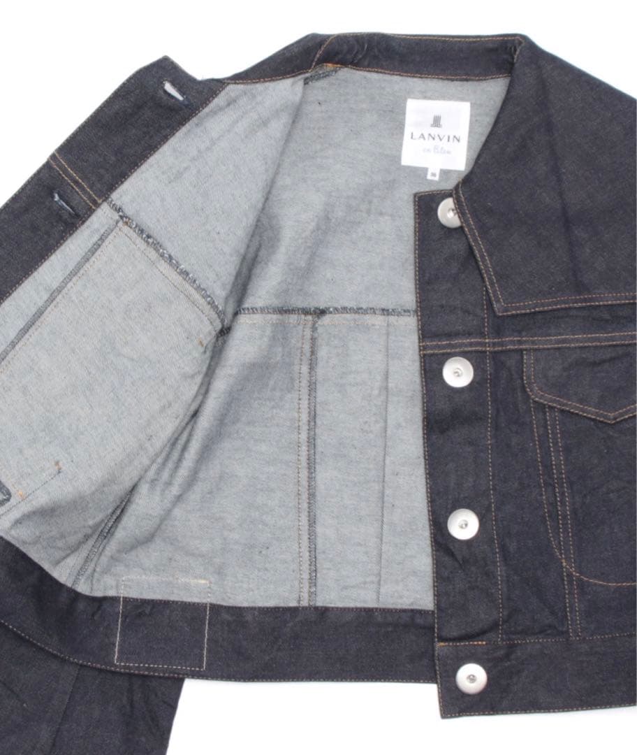 【新品】LANVINenBleu ビッグカラーデニムショートジャケット