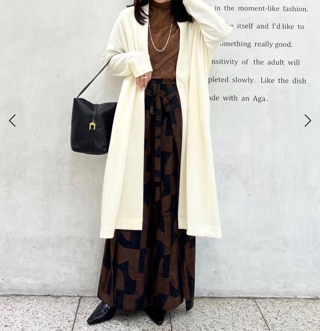 【新品】ヤマダヤ Aga ウールスムースガウンジャケット ウール100%