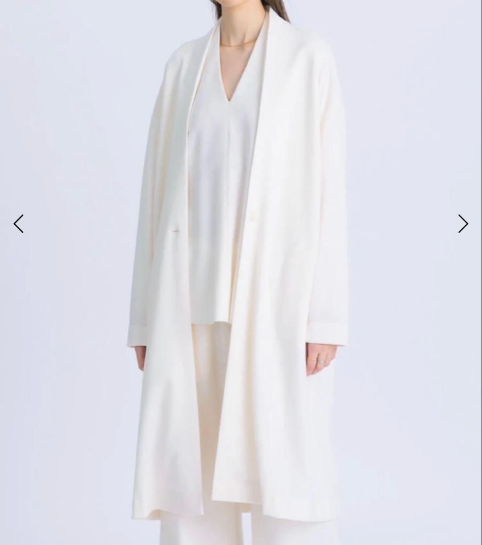 【新品】ヤマダヤ Aga ウールスムースガウンジャケット ウール100%