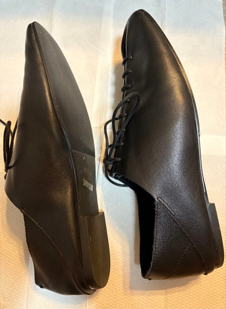 美品 TODAYFUL Laceup Leather Shoes ブラック