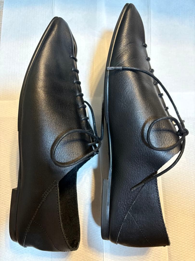 美品 TODAYFUL Laceup Leather Shoes ブラック