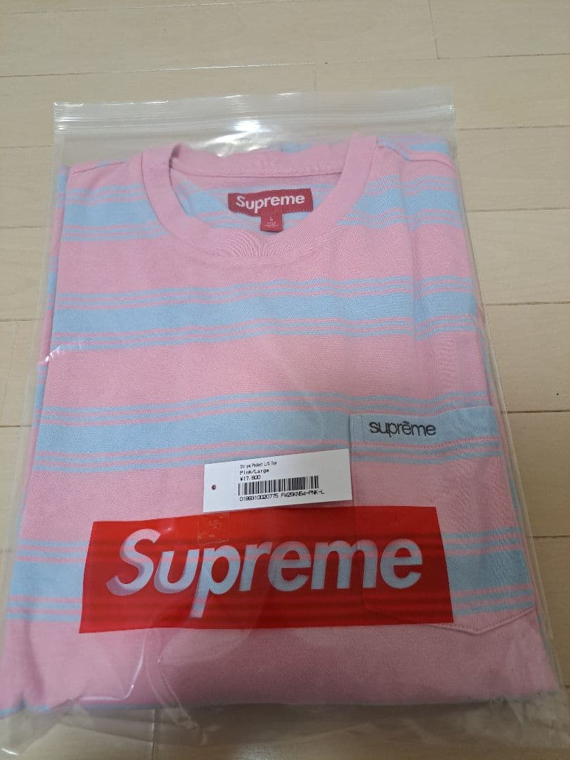 Supreme シュプリーム Stripe Pocket L/S Top ロンT