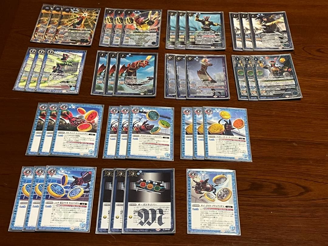 仮面ライダーオーズ　アンク　コアメダル　デッキ　スリーブ付き