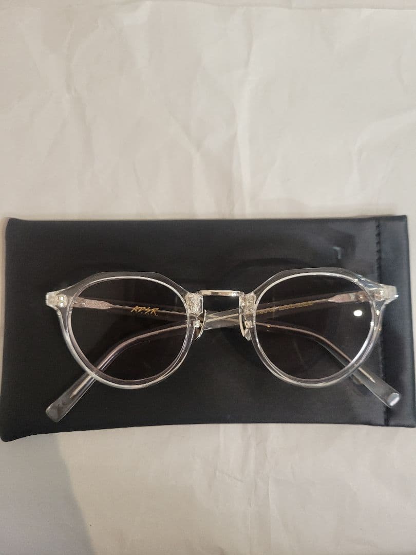 A.D.S.R. SATCHMO 03 クリア/シルバーフレーム グレーレンズ