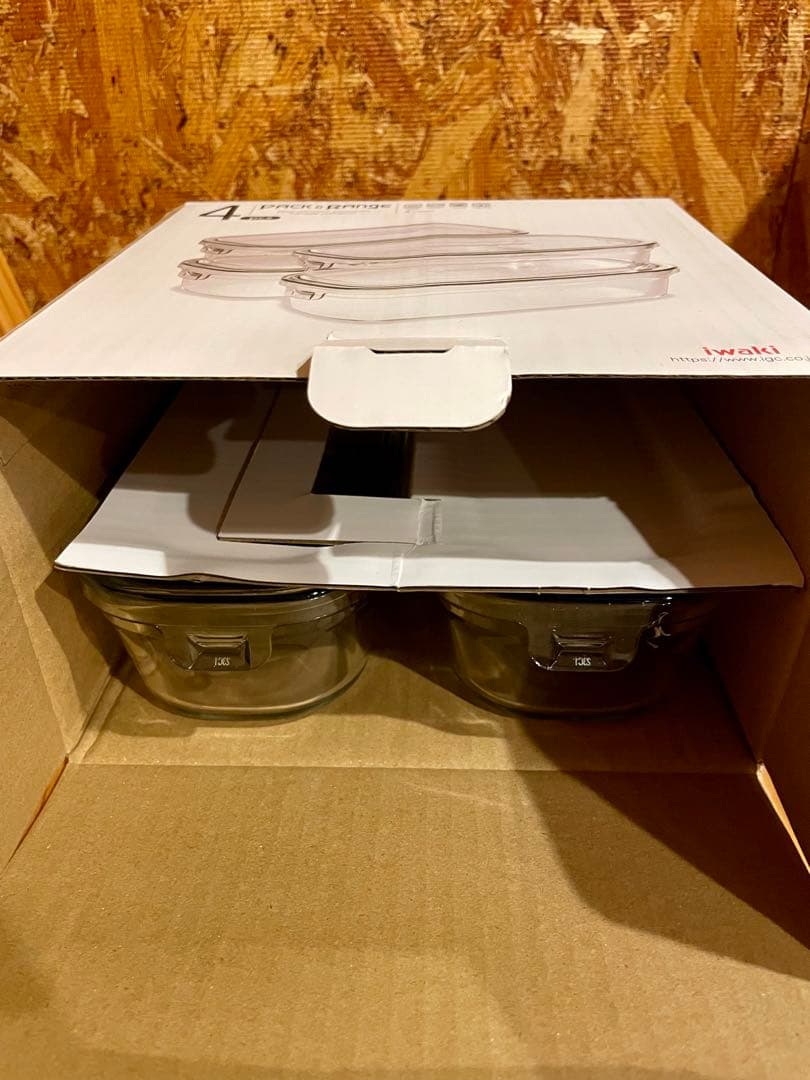 iwaki イワキ　耐熱ガラス　保存容器　パック&レンジ　8個セット