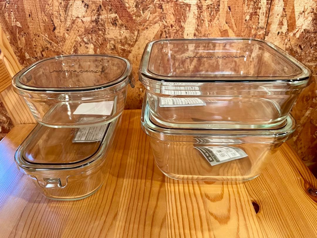 iwaki イワキ　耐熱ガラス　保存容器　パック&レンジ　8個セット