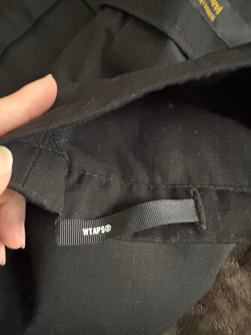 WTAPS ブラック カーゴパンツ サイズX01