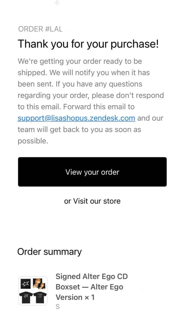 ALTEREGO サイン入りセット