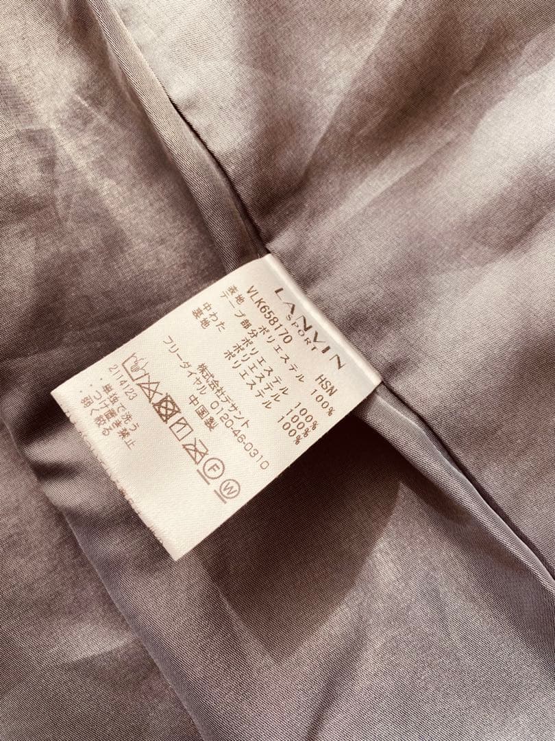 LANVIN 38 美品　ワンピース　レディース　ゴルフ　黒色　ランバンスポーツ