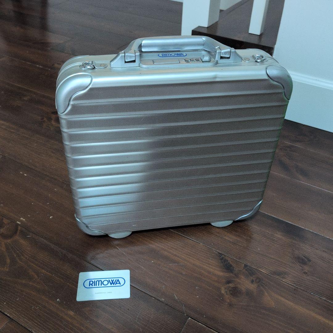 希少 青ロゴ RIMOWA リモワ アタッシュケース 2way ダイヤルロック