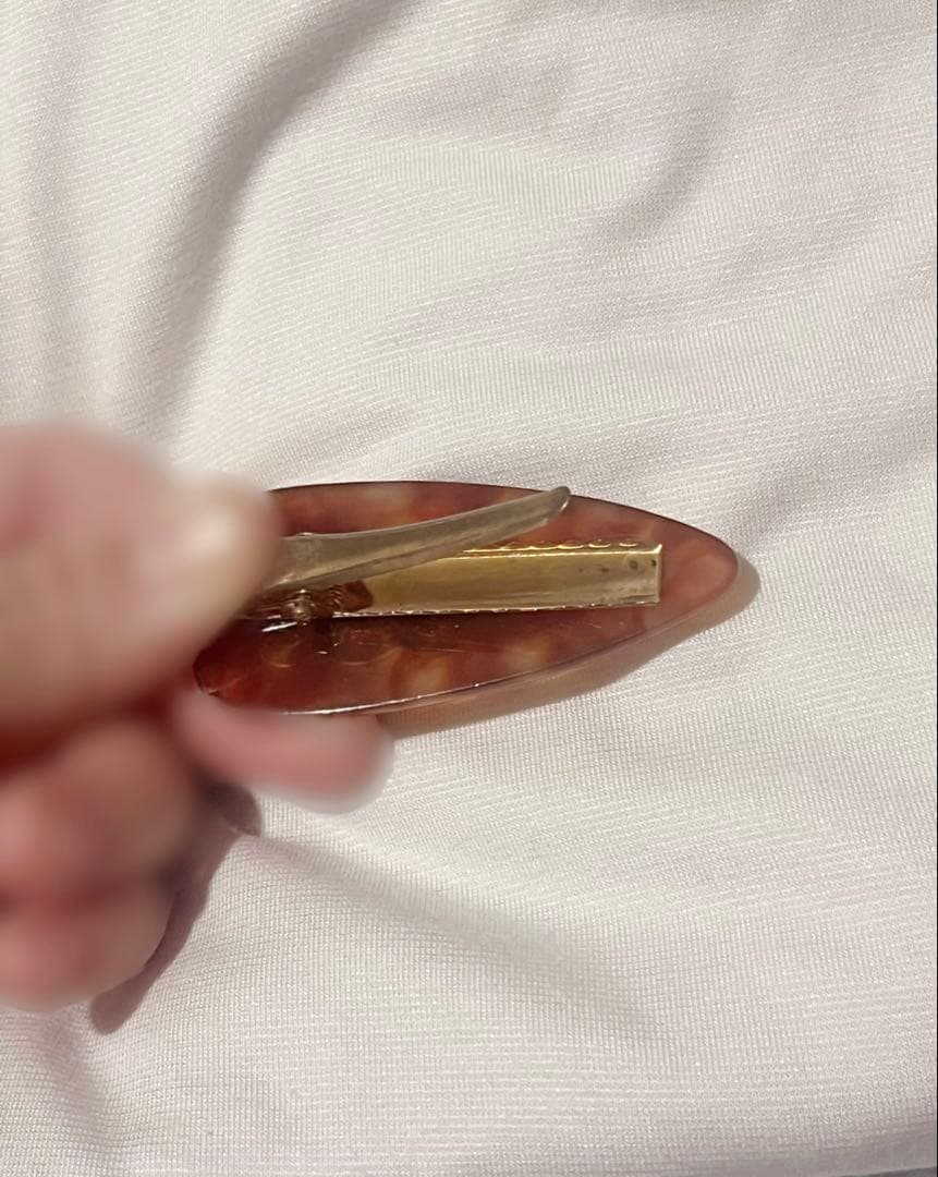 CELINE ヘアピン ブラウン