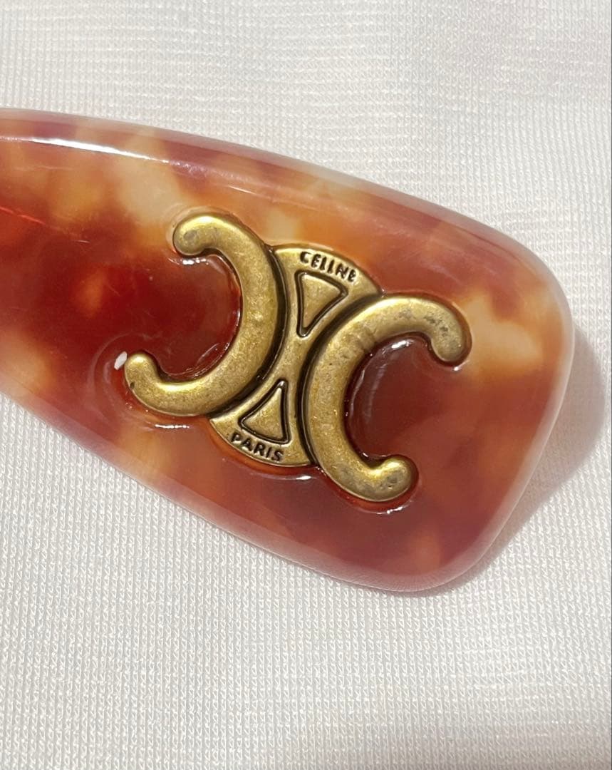 CELINE ヘアピン ブラウン