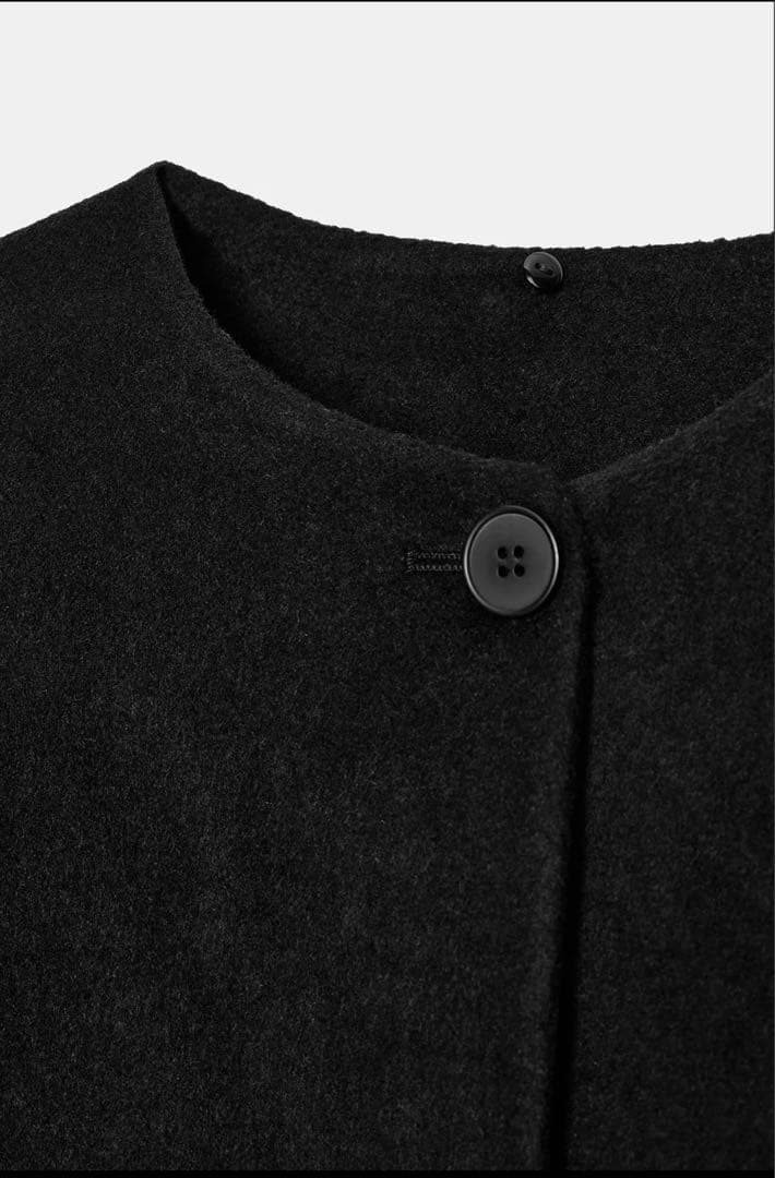 【完売品】ZARA ウールショートスカーフコート Sサイズ 新品タグつき