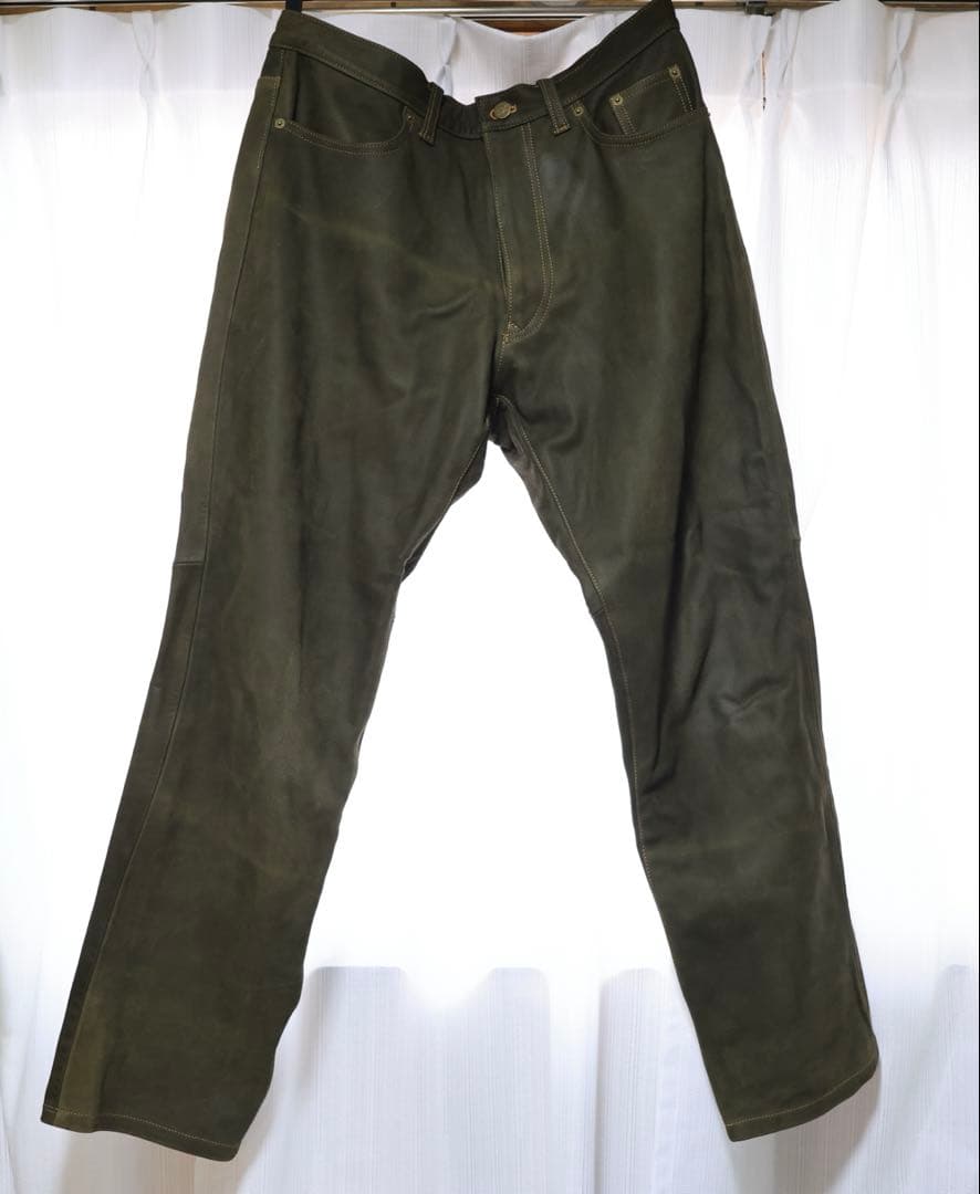 クシタニ EX-1220 エクスプローラージーンズ オリーブグリーン 35インチ