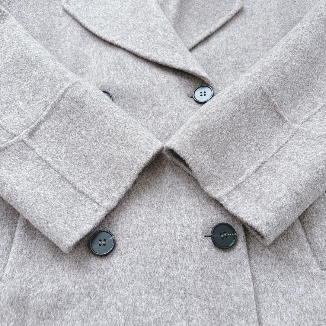 人気☆evernavy リバーピーコート ダブルブレスト エバーネイビー　M