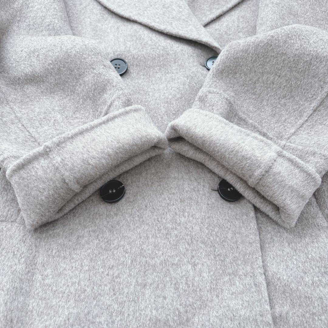 人気☆evernavy リバーピーコート ダブルブレスト エバーネイビー　M