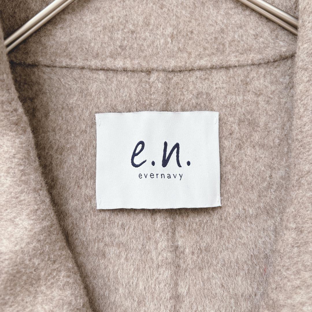 人気☆evernavy リバーピーコート ダブルブレスト エバーネイビー　M