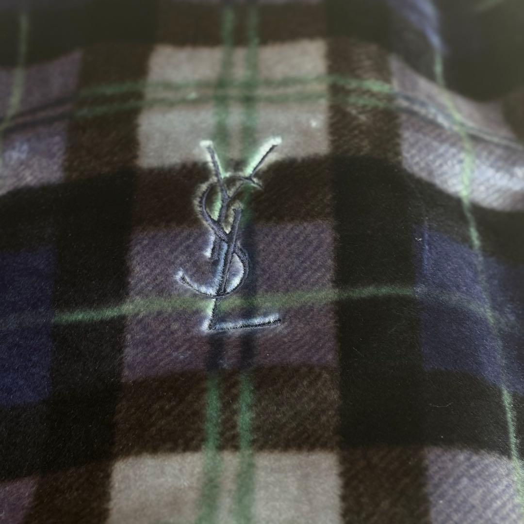 未使用品✨イヴ•サンローラン ニューマイヤー毛布 140cm×200cm ブルー