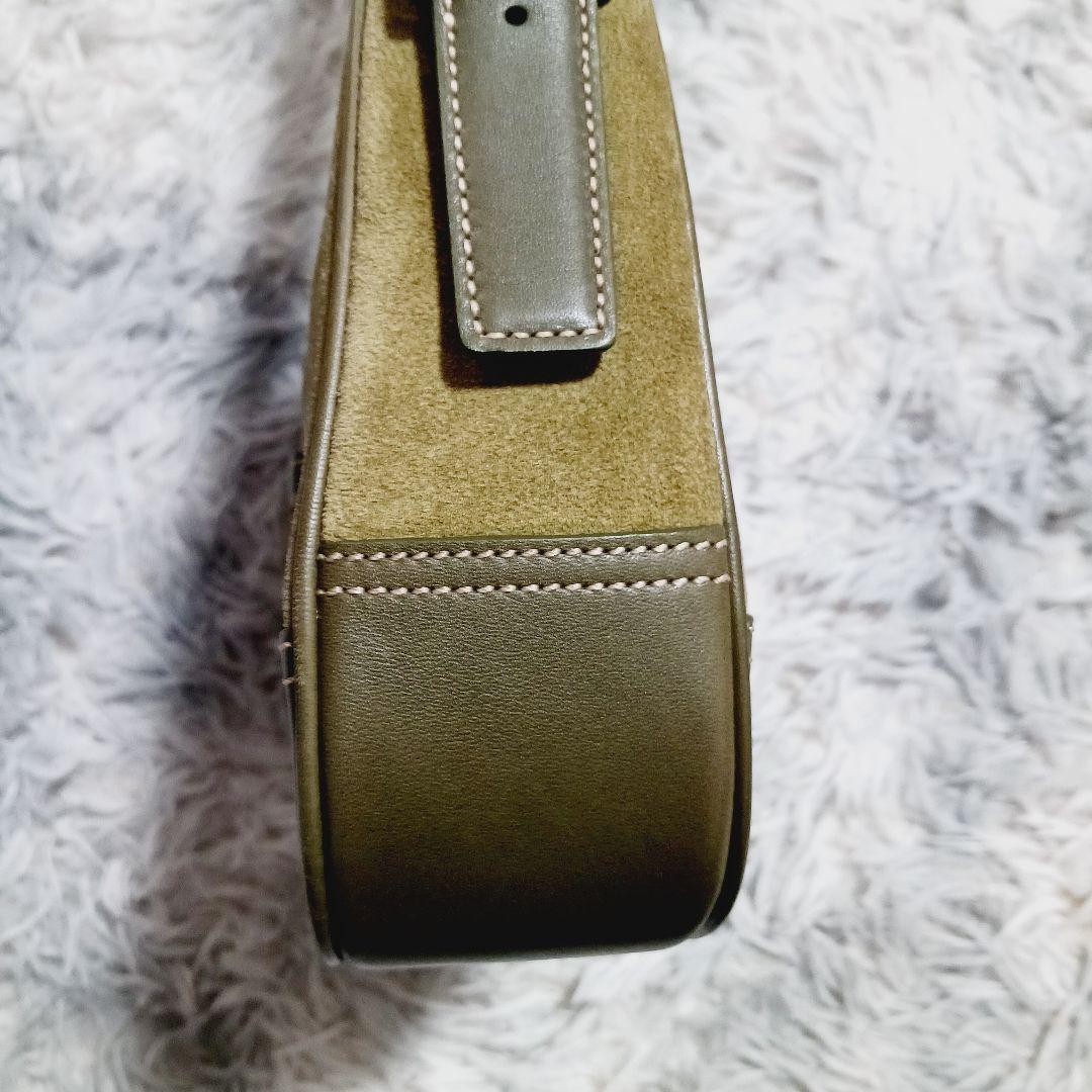 ​美品✨コーチ ソーホー ショルダーバッグ スエード レザー オリーブ 7589