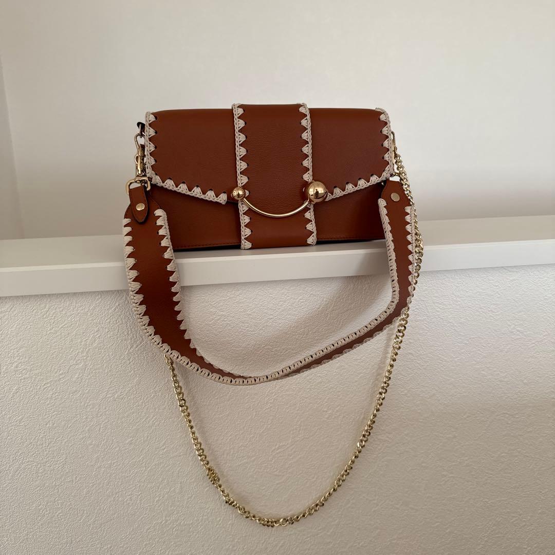 STRATHBERRY ブラウン ショルダーバッグ