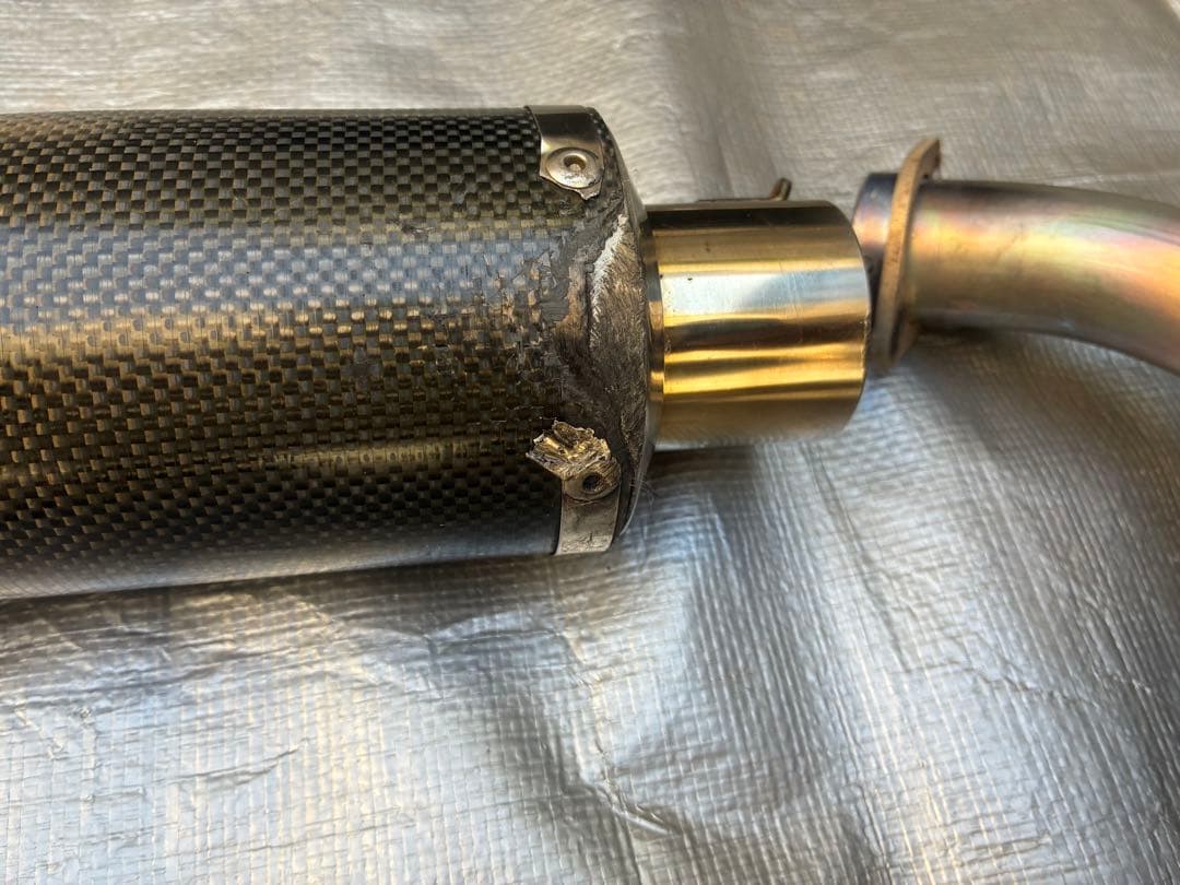 180sx　エイプ100 ヨシムラ　チタンマフラー　YB125SPにて使用