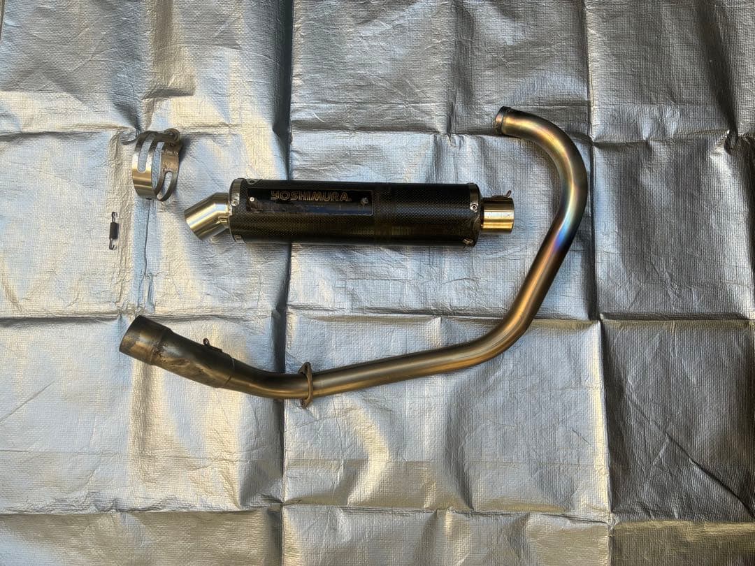 180sx　エイプ100 ヨシムラ　チタンマフラー　YB125SPにて使用