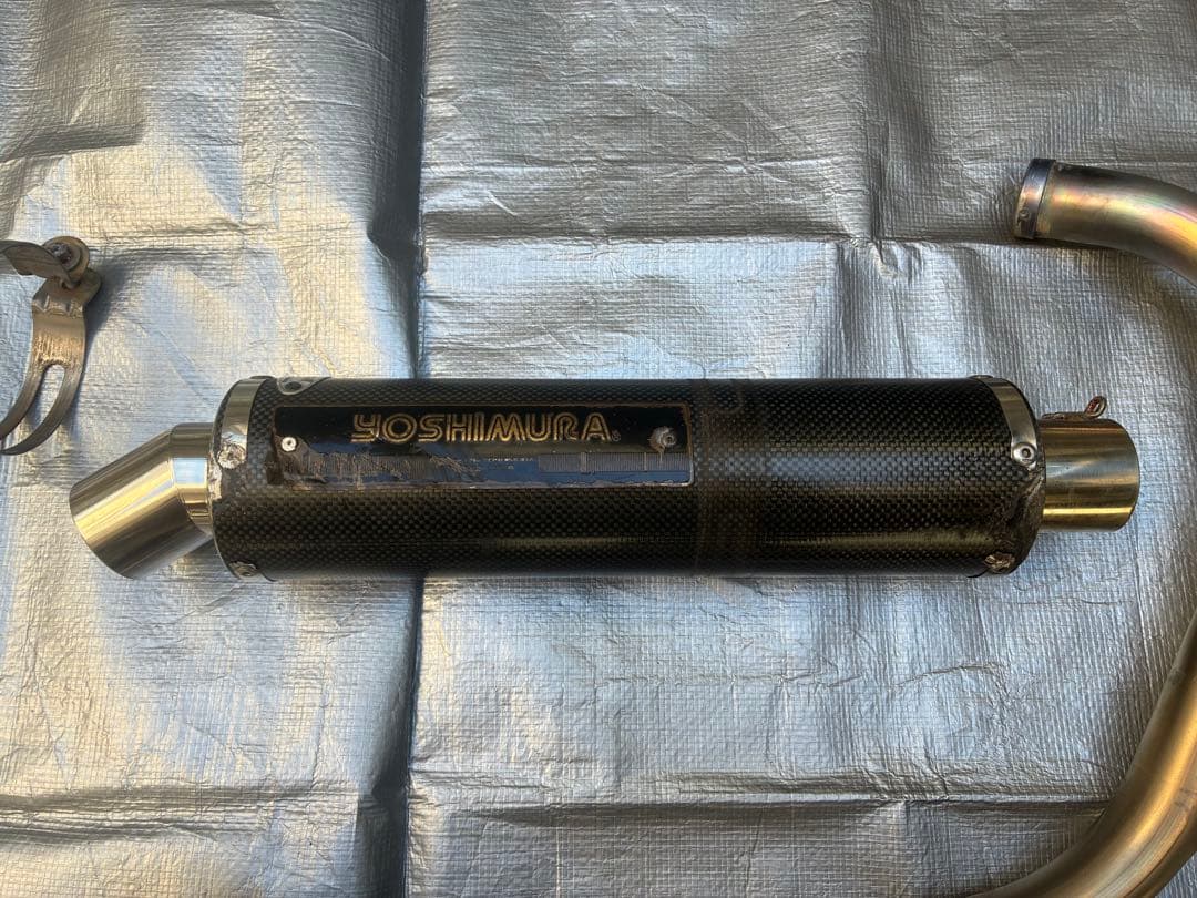 180sx　エイプ100 ヨシムラ　チタンマフラー　YB125SPにて使用