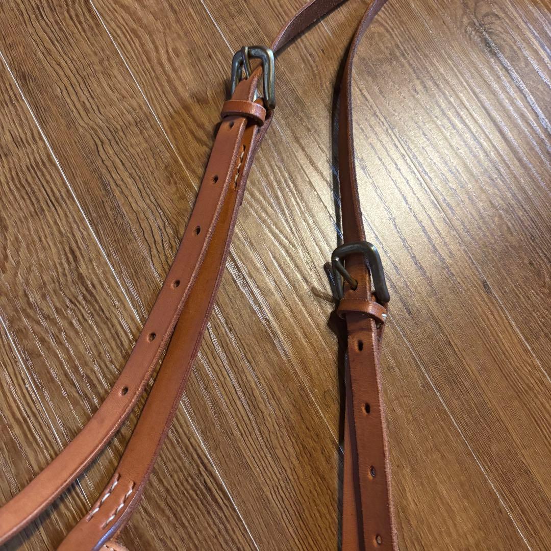 kapital レザーサスペンダー ブラウン