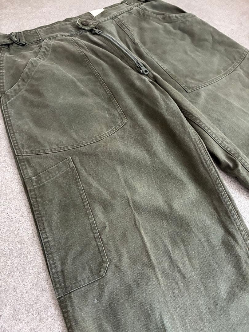 フランス軍　ヴィンテージ　メカニックパンツ　ユーロ　ミリタリー