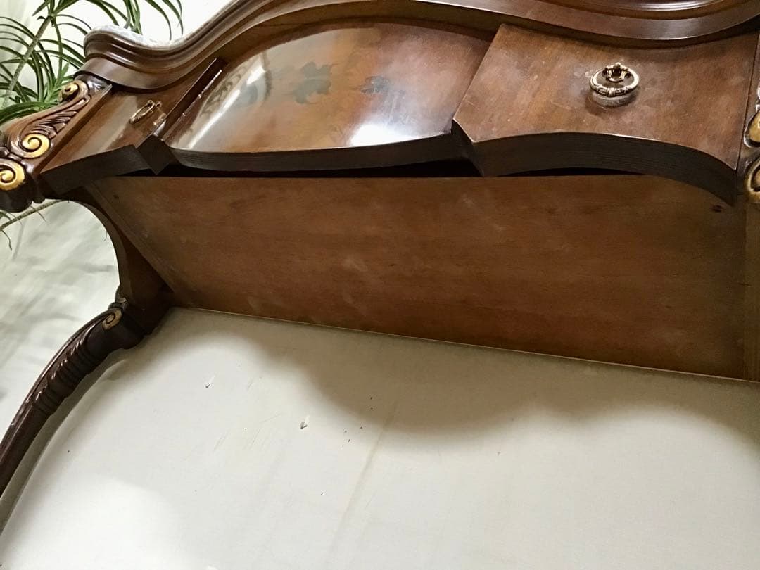 管128☆イタリア製☆象嵌細工☆大理石☆コンソールテーブル☆店舗・ホテル