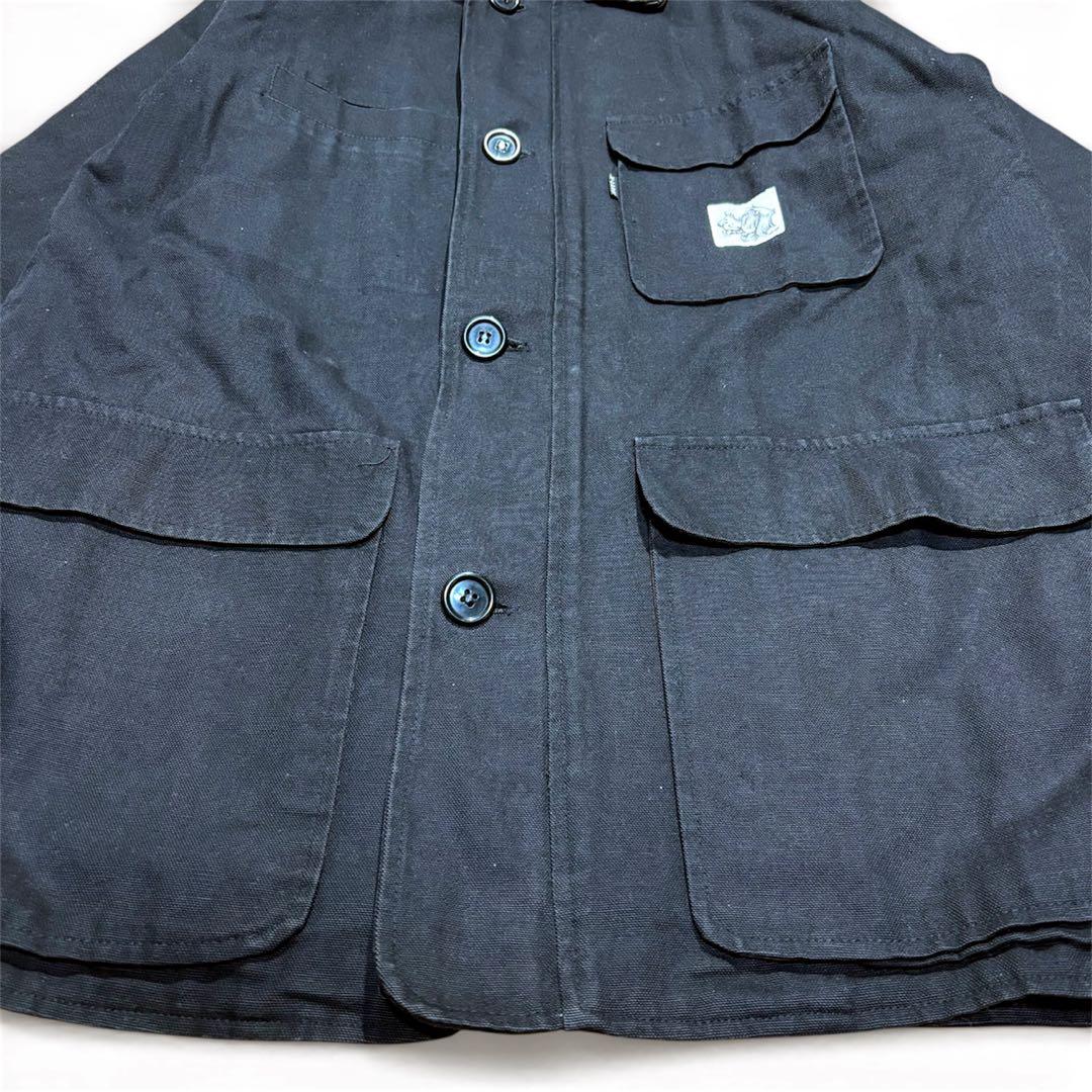 90’s XLARGE ワークジャケット USA製 犬ロゴ 黒 ブラック L