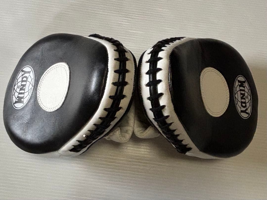 WINDY ウィンディ パンチングミット ホワイト/ブラック PP10