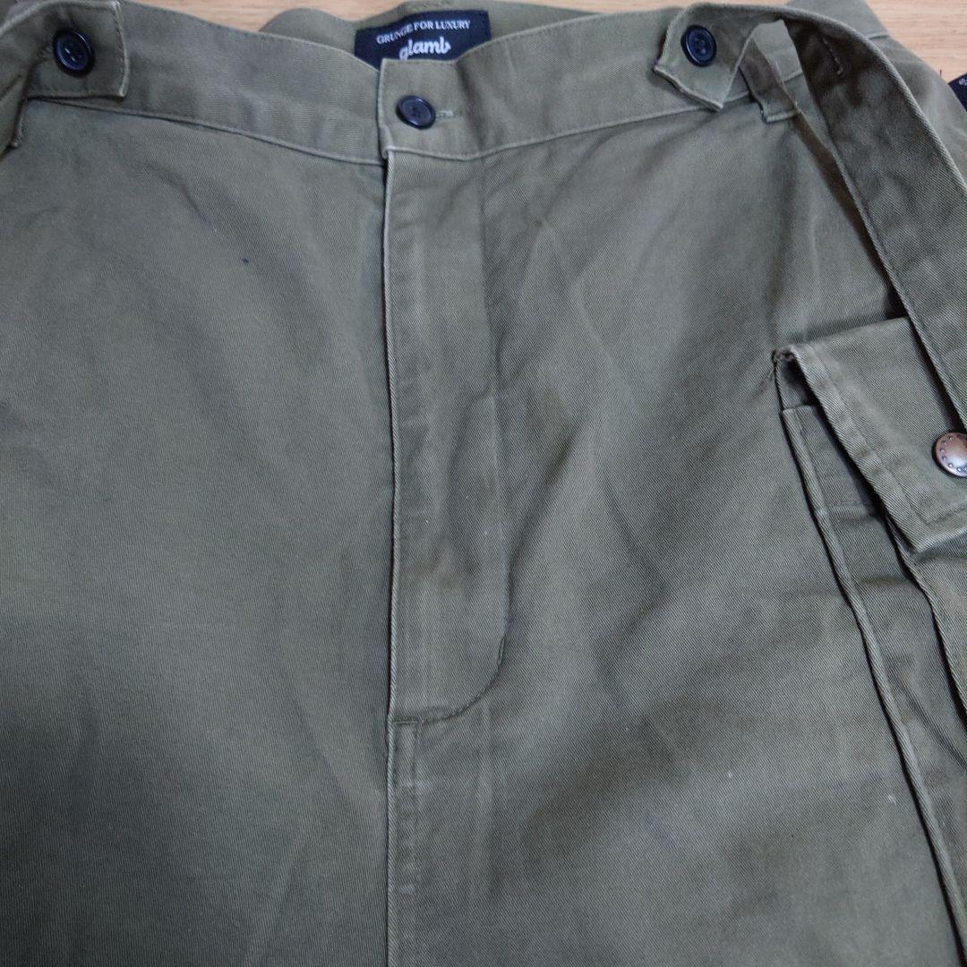 【値下げ終了！早い者勝ち】大人気glamb サルエルパンツ オリーブ