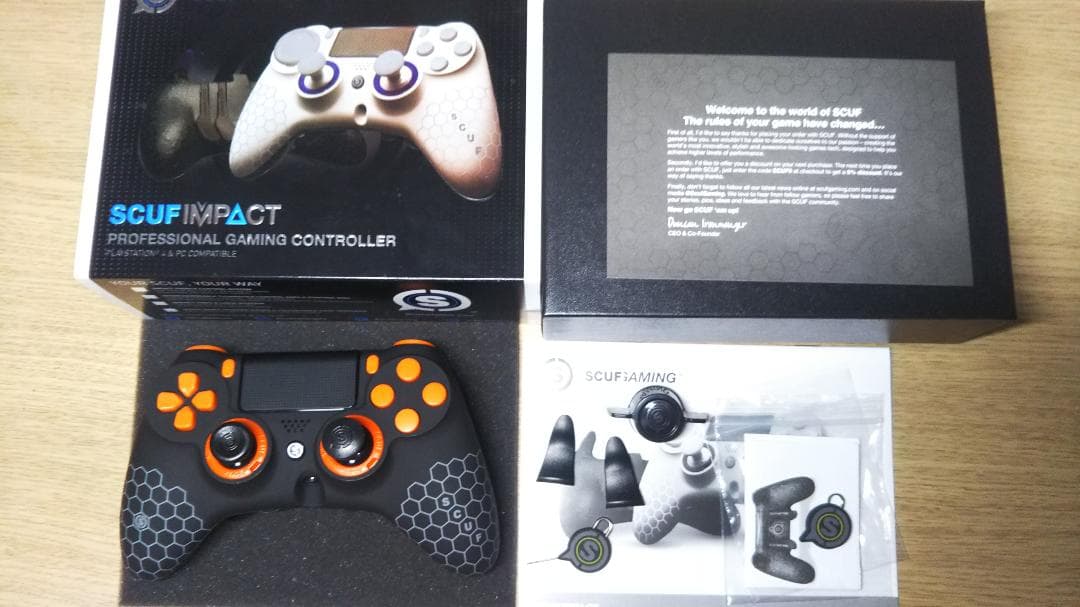 新品同様 SCUF IMPACT スカフ インパクト ハニカム×オレンジ