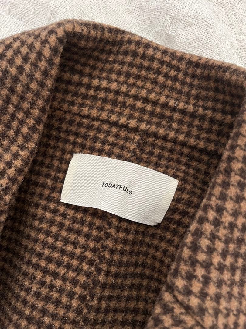 TODAYFUL オーバーチェックコート 36