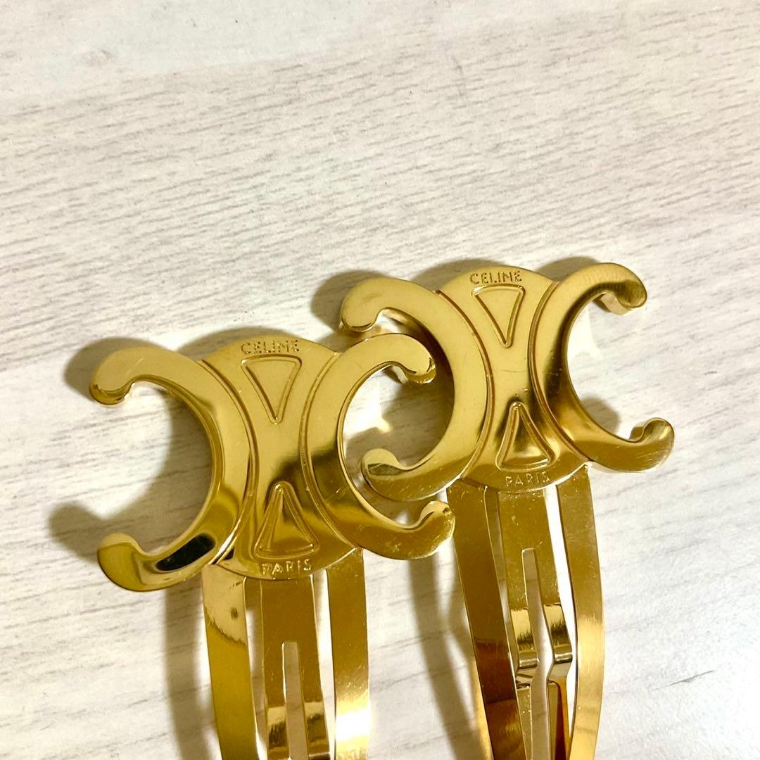 CELINE トリオンフ ヘアピン ヘアクリップ FMB2213 バレッタ