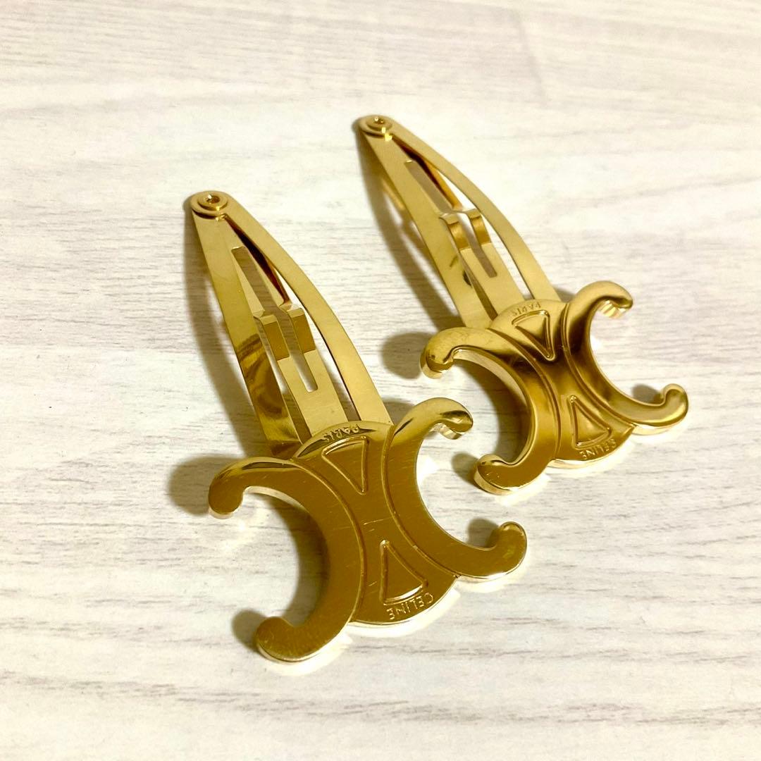 CELINE トリオンフ ヘアピン ヘアクリップ FMB2213 バレッタ